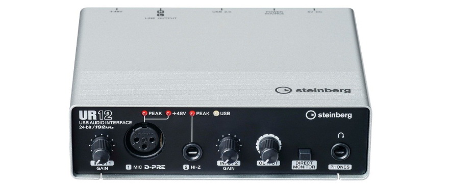 兼容iPad/Mac/PC，实现高品质录音的Steinberg USB音频接口UR12发布