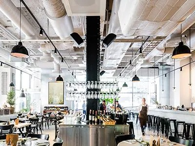 明升mansion助力斯德哥尔摩的法国工业风餐厅Usine
